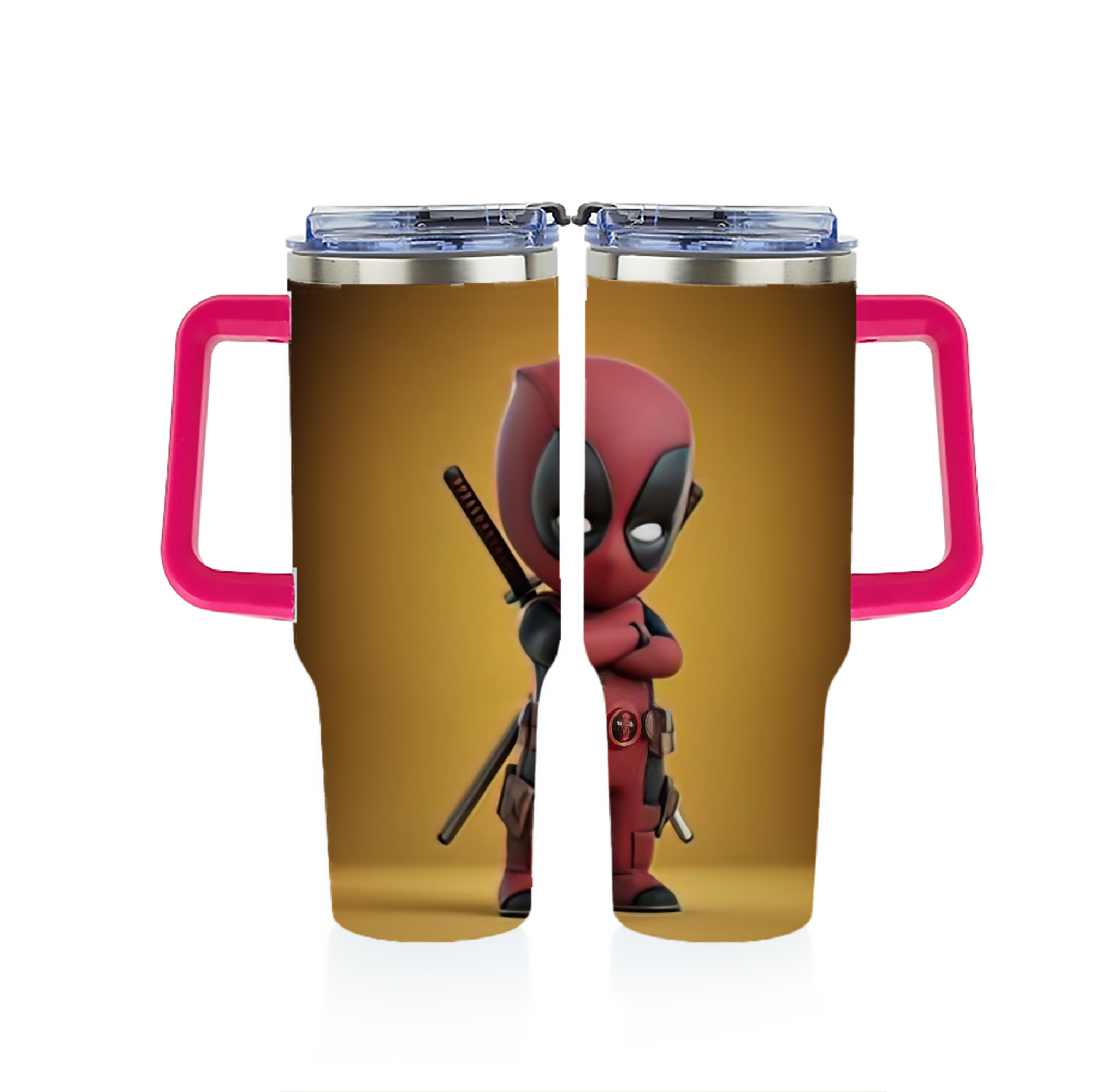 （画像用） Deadpool デッドプール 1200ｍLフルプリント車用タンブラー